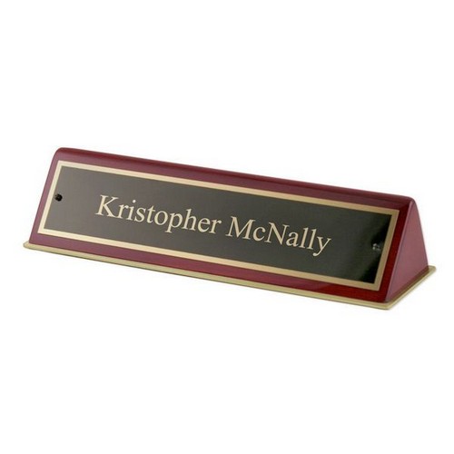 Rosewood Piano Finished Nameplate