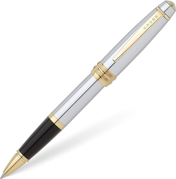  Cross Baily Medalist Selectip Rollerball Pen Polished Chrome, 23KT gold-plated appointments