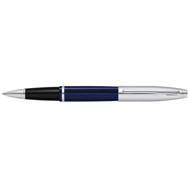 Cross Calais Chrome & Blue Lacquer Rollerball Pen