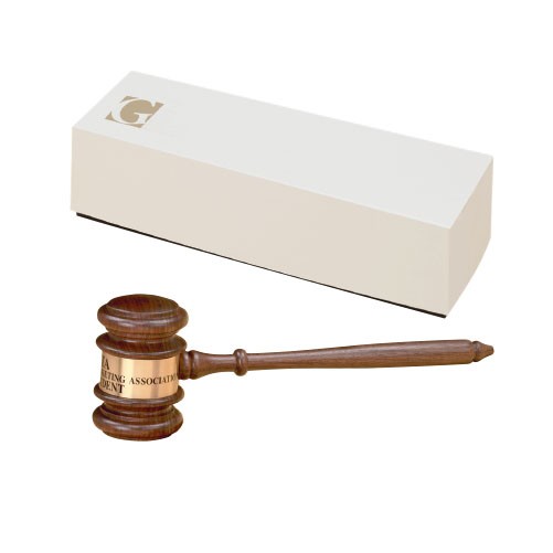 American Walnut Judge’s 11” Gavel in gift box