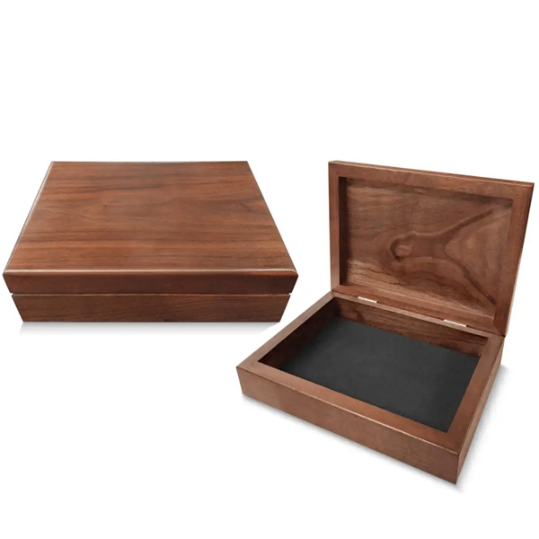 Medium Solid Walnut Box