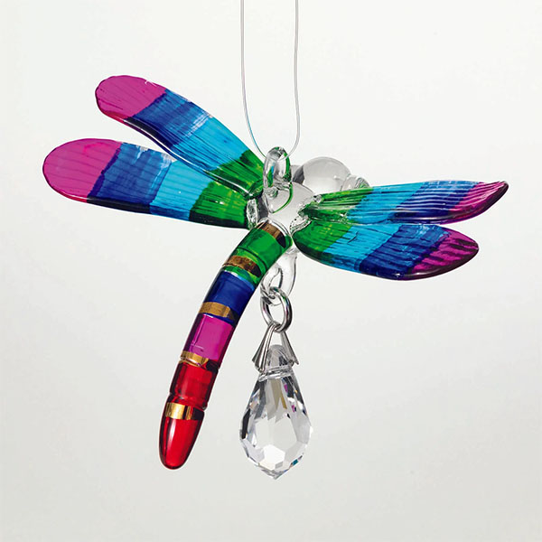 Fantasy Glass Suncatcher - Dragonfly, Summer Rainbow
