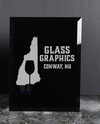 Black Beveled Mirrored Wall Plaque