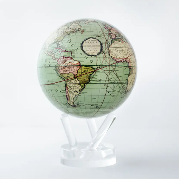 MOVA Antique Terrestrial Green Globe