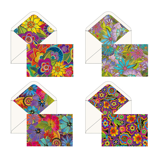 Notecards - Laurel Burch Florals