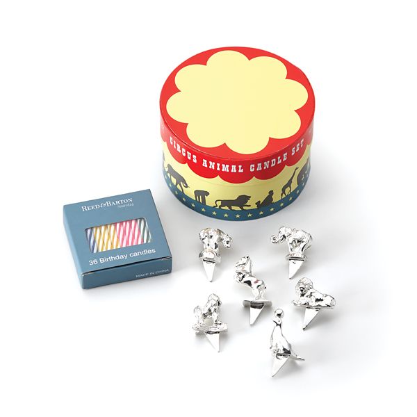 Let’s Celebrate Circus Animals Candle Set